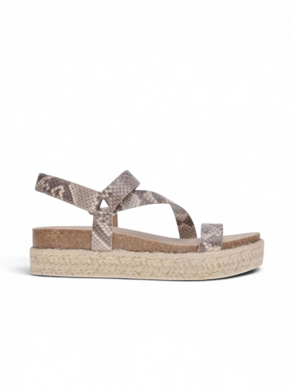 Dolce Vita Itzy Espadrille Platform Sandal in Snakeskin Size 8 1/2